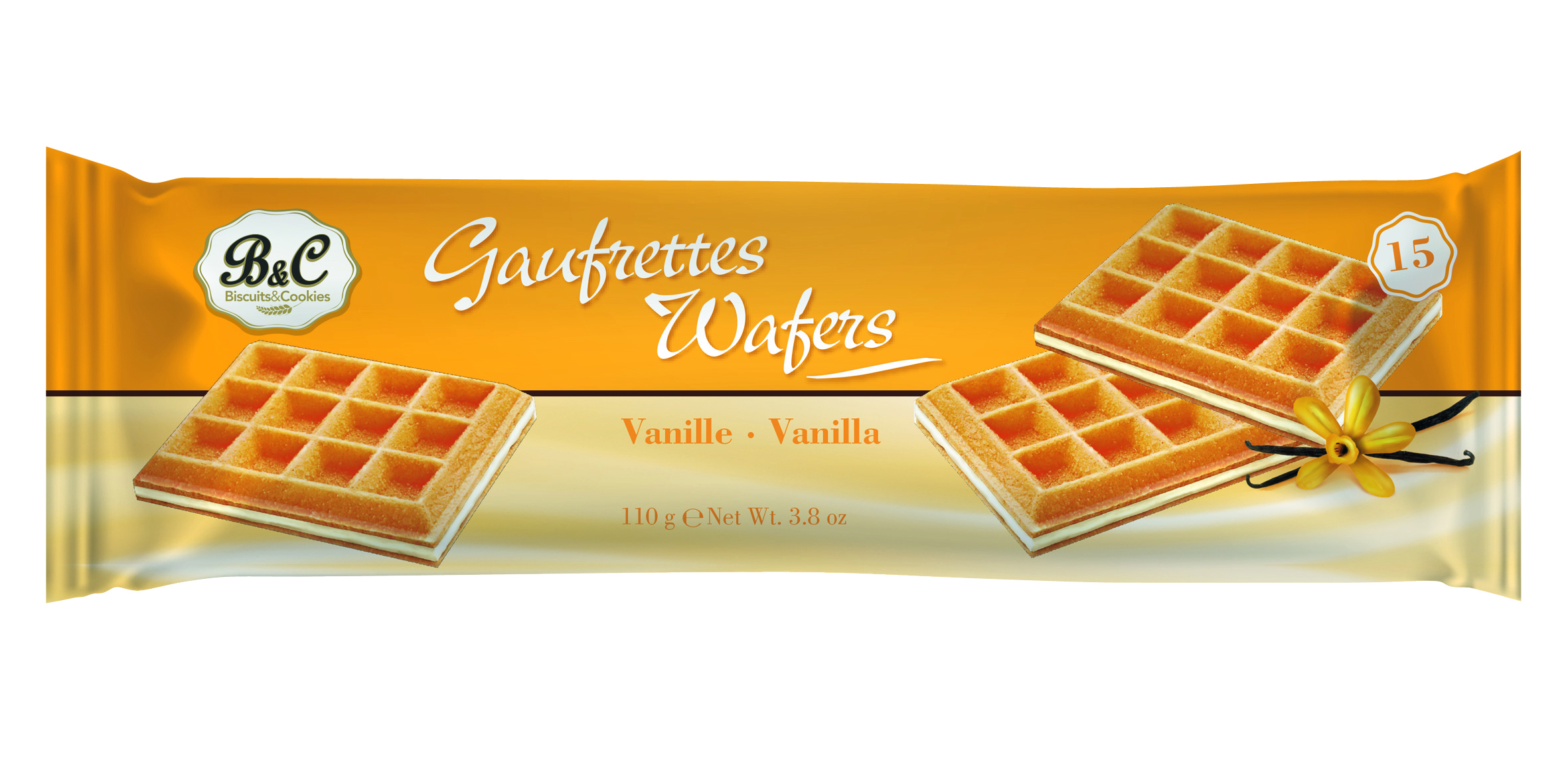 GAUFRETTES FOURREES VANILLE