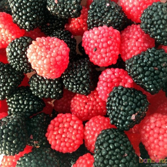 Bonbons aux fruits des bois - framboise et mûre