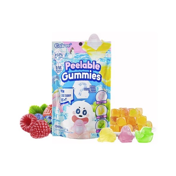 PEELING GUMMIES COLA & FRUITS