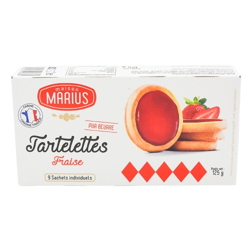TARTELETTES FRAISE MARIUS 125g